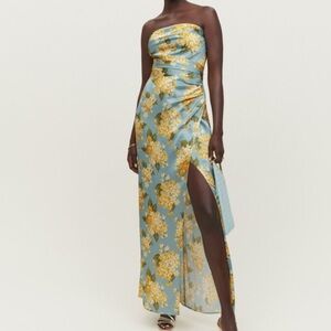 Reformation Barrow Silk Dress